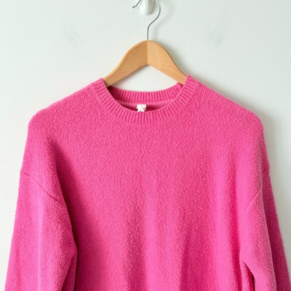 Daily Practice by Anthropologie Long-Sleeve Mini Jumper Sweater Dress Pink Sz XS - Picture 6 of 9